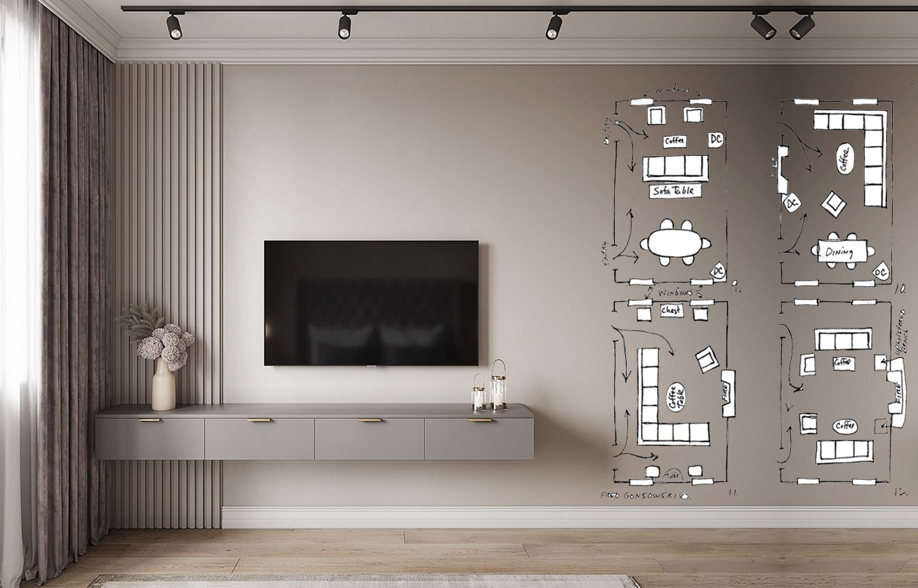 Progettare Un Soggiorno Con Tv Moderno 7 Regole Per Una Parete Perfetta Giulia Grillo Architetto Art Home