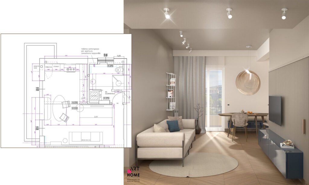 Arredare un soggiorno piccolo: tre progetti a confronto - Art Home ...